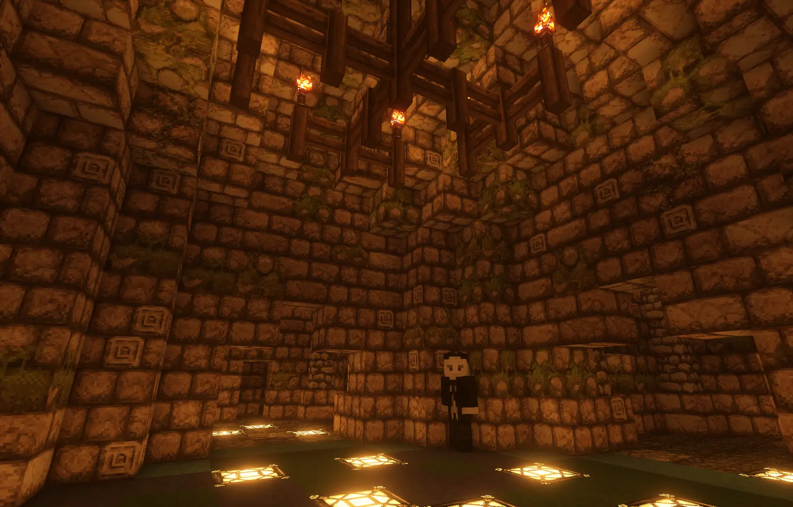 The First Doctor NPC waiting to guide players through the Cloister Maze.