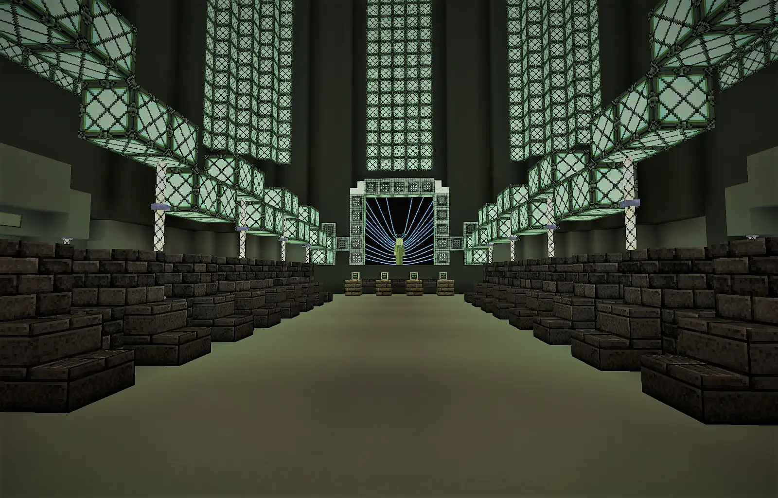 Floor 500 depicted in Minecraft on BadWolfMC: An Adult Minecraft Server