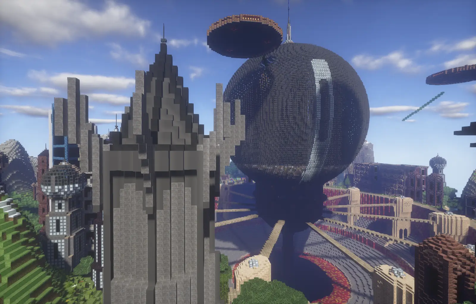 The TARDIS of Rasillon depicted in Minecraft