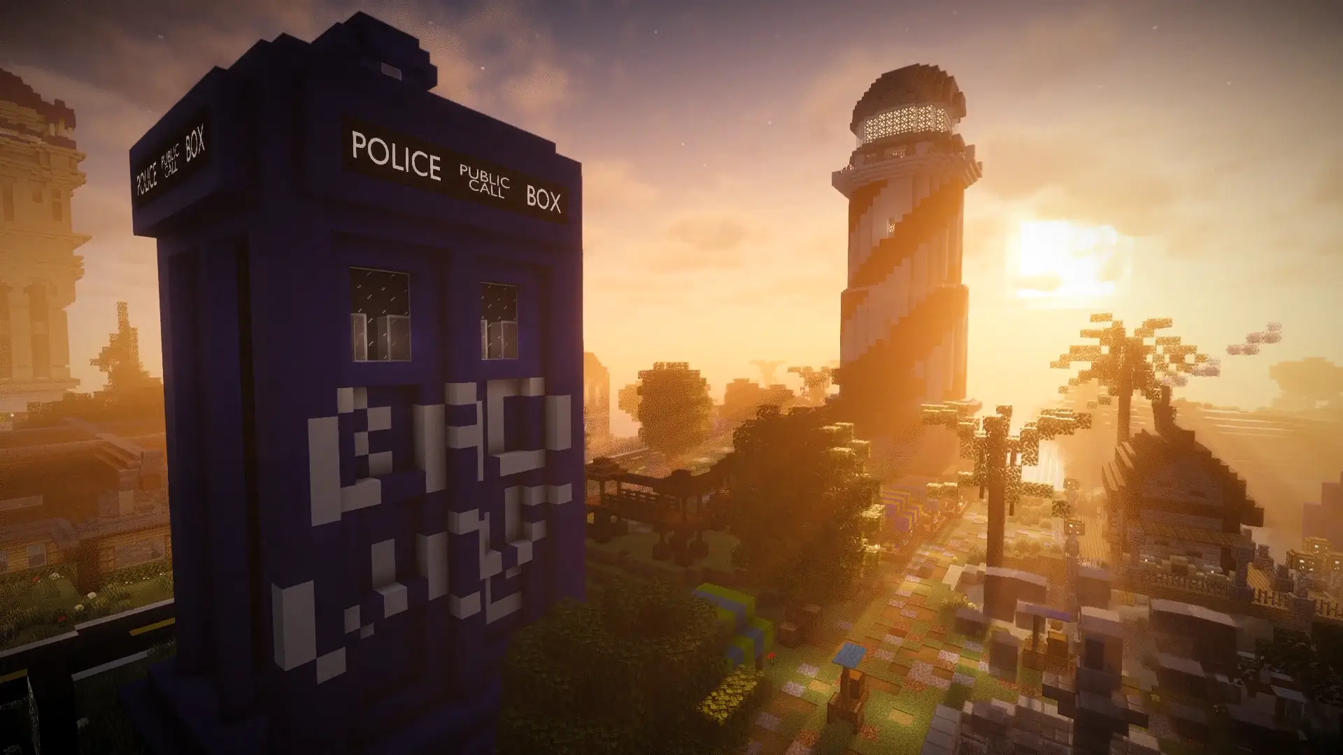 The TARDIS has watched over BadWolfMC's spawn for 10 years!