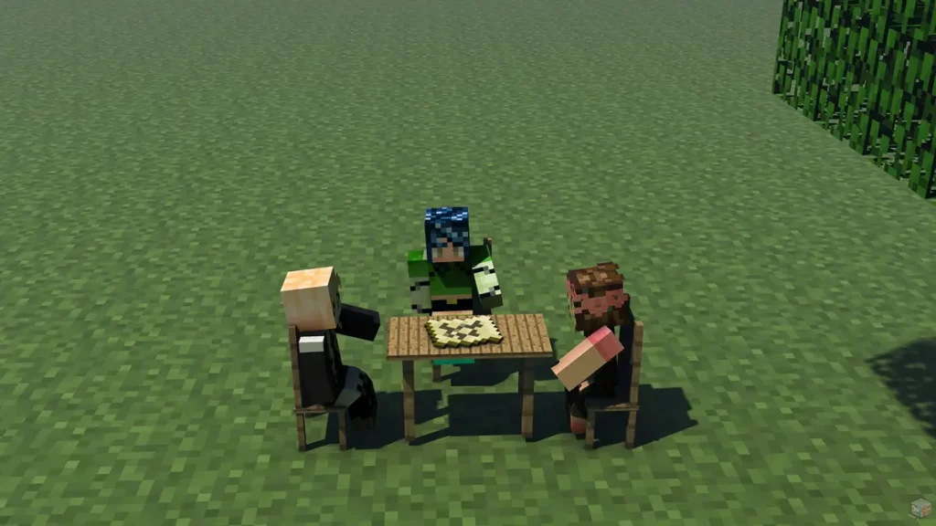 "Protecting your Minecraft legacy" - Image depicting players on a freshly reset map.